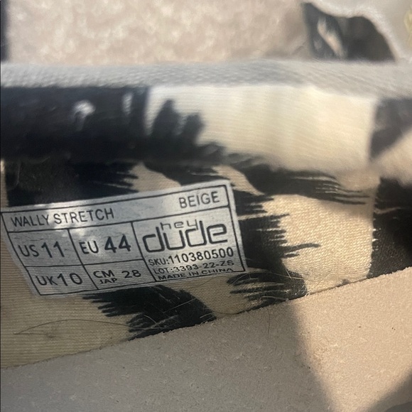 Hey Dude Taupe and Cream Loafers - Picture 2 of 3